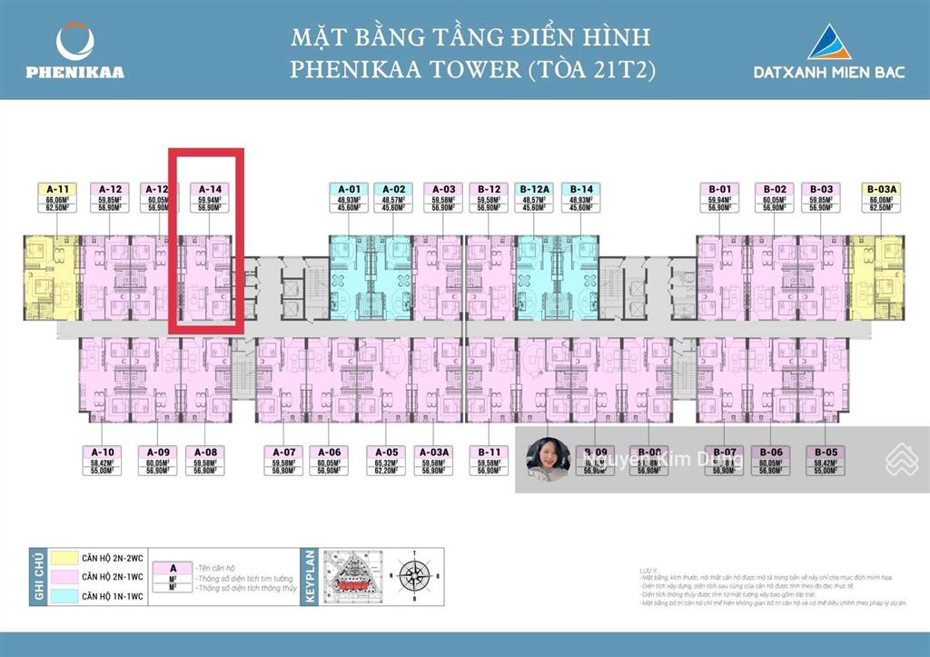 Cắt lỗ 200triệu trên giá cđt căn 2pn1vs 56,9m2 chung cư phenikaa hoà lạc