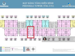 Bán căn 2pn1vs 62,2m2 chung cư phenika hoà lạc 21t2