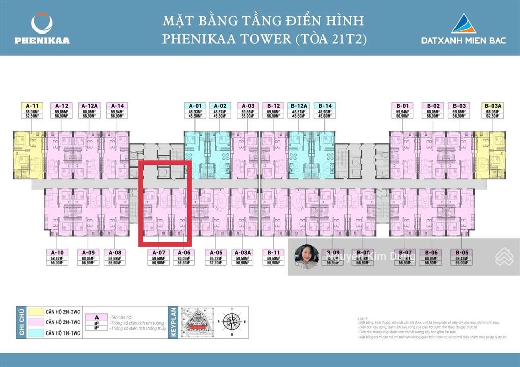 Bán căn 2pn1vs 56,9m2 chung cư phenika hoà lạc  toà mới