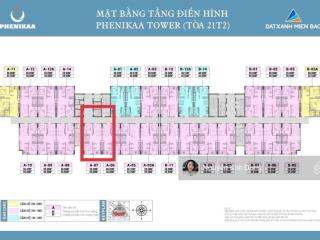 Bán căn 2pn1vs 56,9m2 chung cư phenika hoà lạc  toà mới