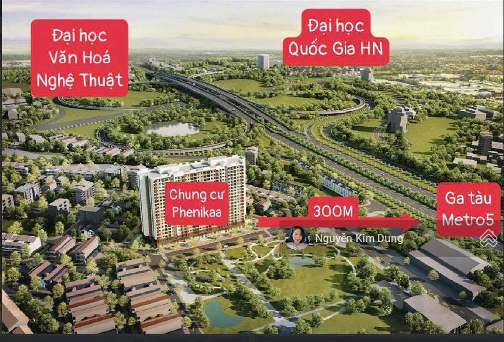 Cắt lỗ 350 triệu căn cạnh góc 2pn1vs chung cư phenikaa hoà lac  sẵn khách thuê 6tr/ tháng