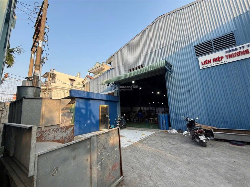 Cho thuê nhà xưởng 650m quận 12. có điện bình 250kv