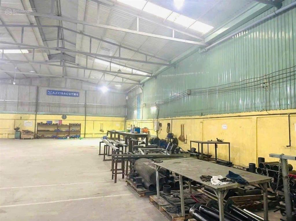 Cho thuê nhà xưởng 600m an phú đông, quận 12. xe container giá 47tr