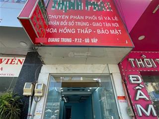 Bán nhà mặt tiền đường quang trung, đường 20m, cho thuê 28tr/tháng