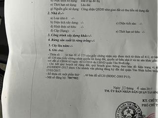 Bán đất đường hoàng bật đạt, 4x16m, hẻm 4m, không lộ giới