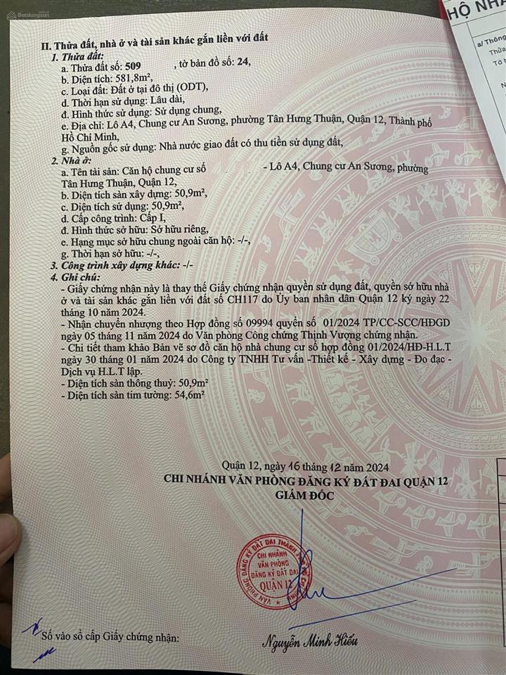 Bán chung cư an sương, sổ hồng riêng, trong khu dân cư an sương