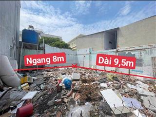Bán đất đường nguyễn thị đặng, ngang 8m dài 9,5m, sổ riêng