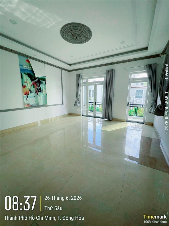 Bán nhà sổ riêng 4 tầng gần cầu vượt linh xuân phường đông hoà  tp.hcm