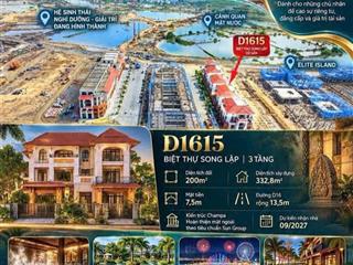 Biệt thự song lập charmora city siêu hót, cơ hội đầu tư biệt thự d1615.