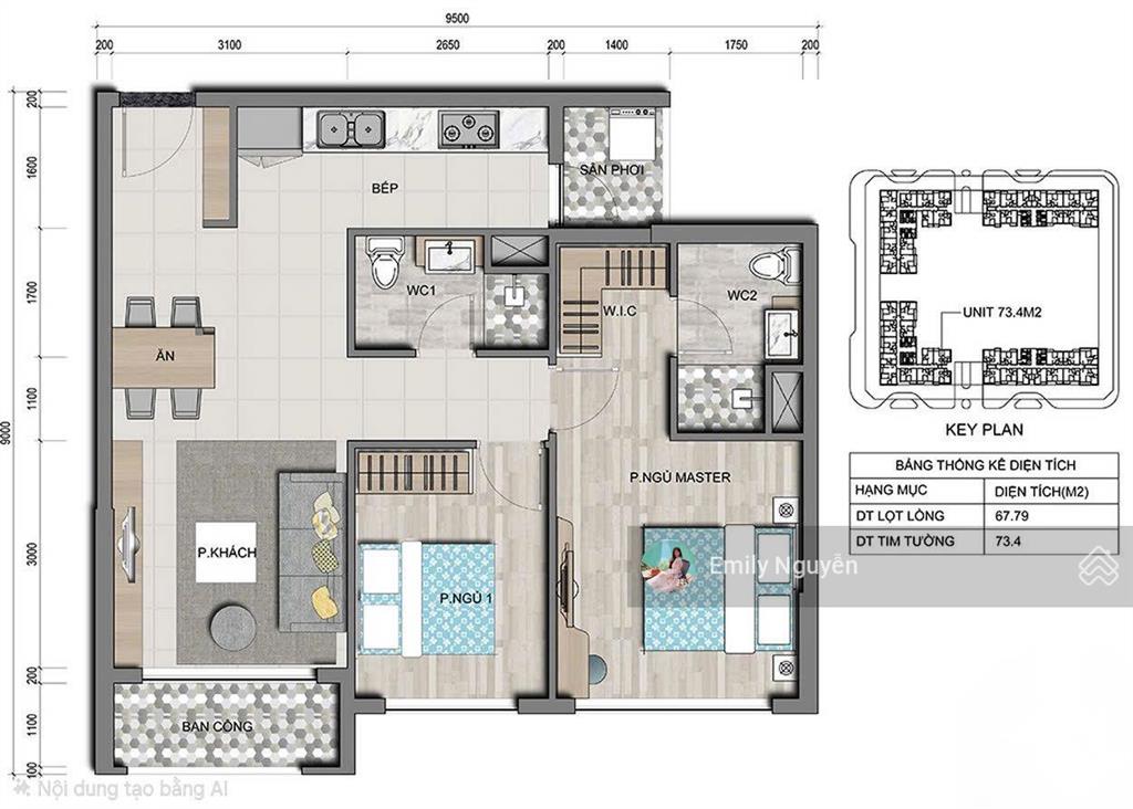 Bán 2pn góc 6tỷ799 tặng nội thất hướng sông pháo hoa 100% bao thuế phí không phát sinh