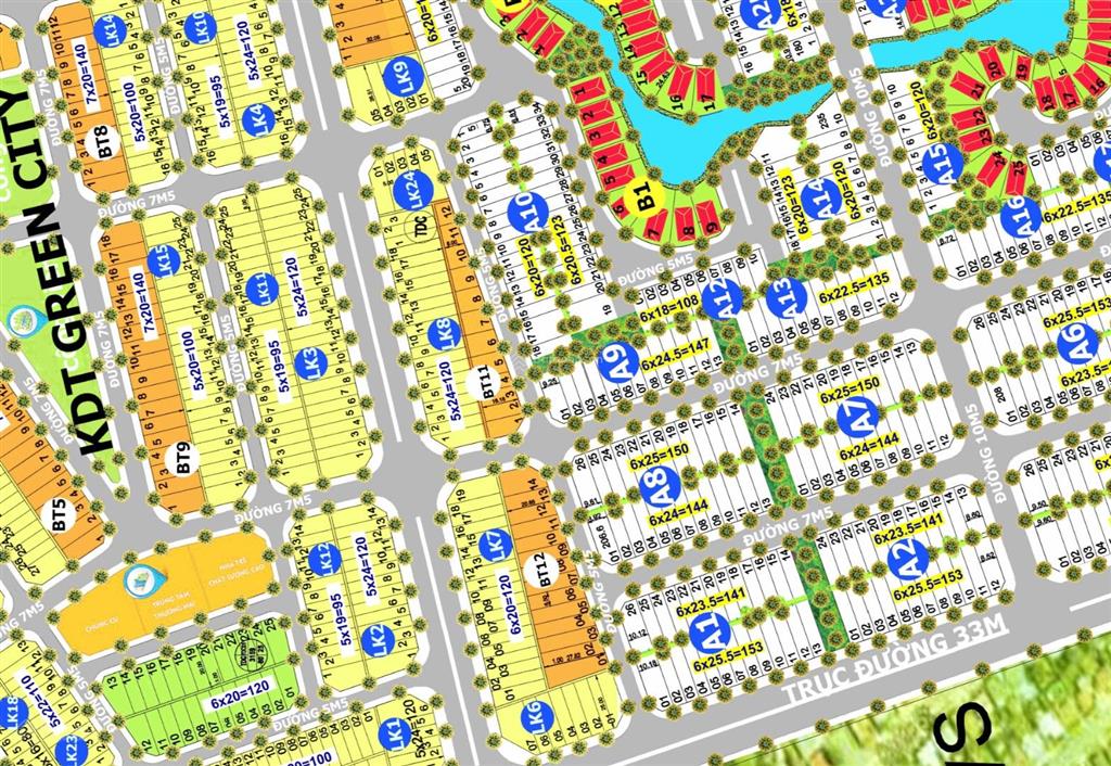 Bán 150m đất sentosa trục chính khu sentosa