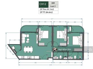 Căn 3 ngủ 85m2 tòa a1 lumiere thiết kế hình'con thuyền đang ra khơi' dành cho người yêu phong thủy