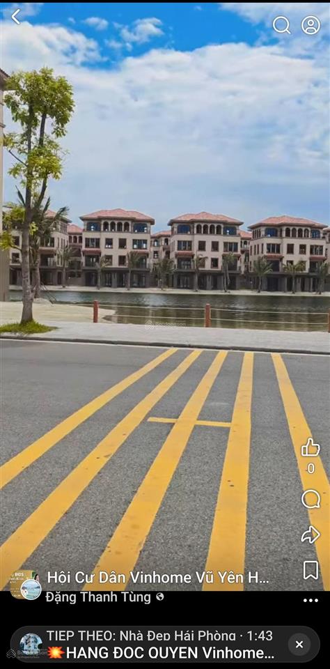 Chuyển nhượng shophouse mặt đường tia sáng  vinhomes royal island vũ yên hơn 5 tỷ