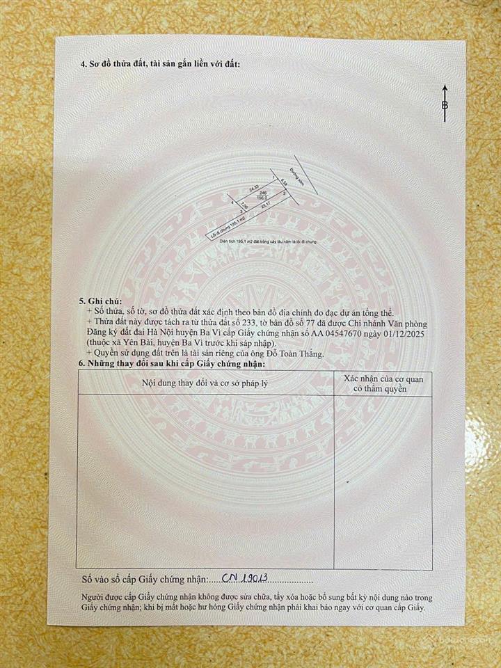 Chính chủ bán lô góc 156m2 full thổ cư