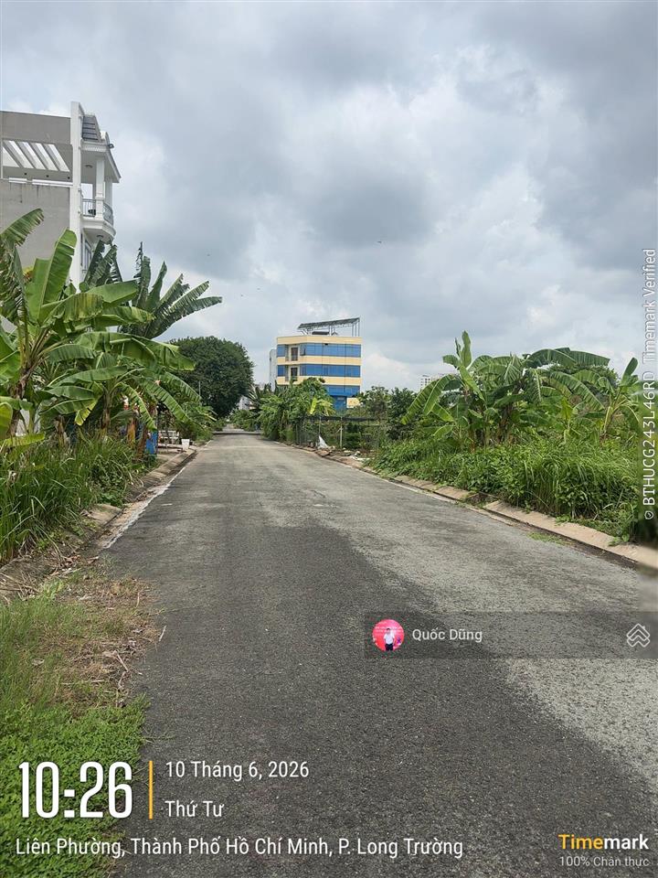 Hiếm rẻ! bán nhanh nền vị trí đẹp nằm đối lưng đường liên phường tại kdc sở văn hóa tt q9 giá 7,4tỷ