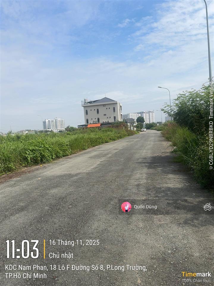 Bán nhanh lô f mặt tiền đường 16m view sông tại kdc phú nhuận, p phước long, giá 95tr/m2