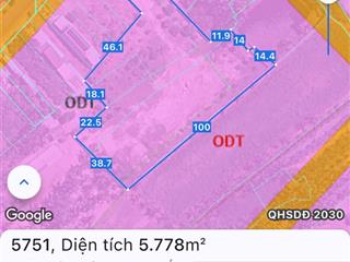 Chỉ 3 tỷ 1sào. có 5.757m2 có 400m2 thổ cư đất trung tâm xã long mỹ cũ nay xã phước hải