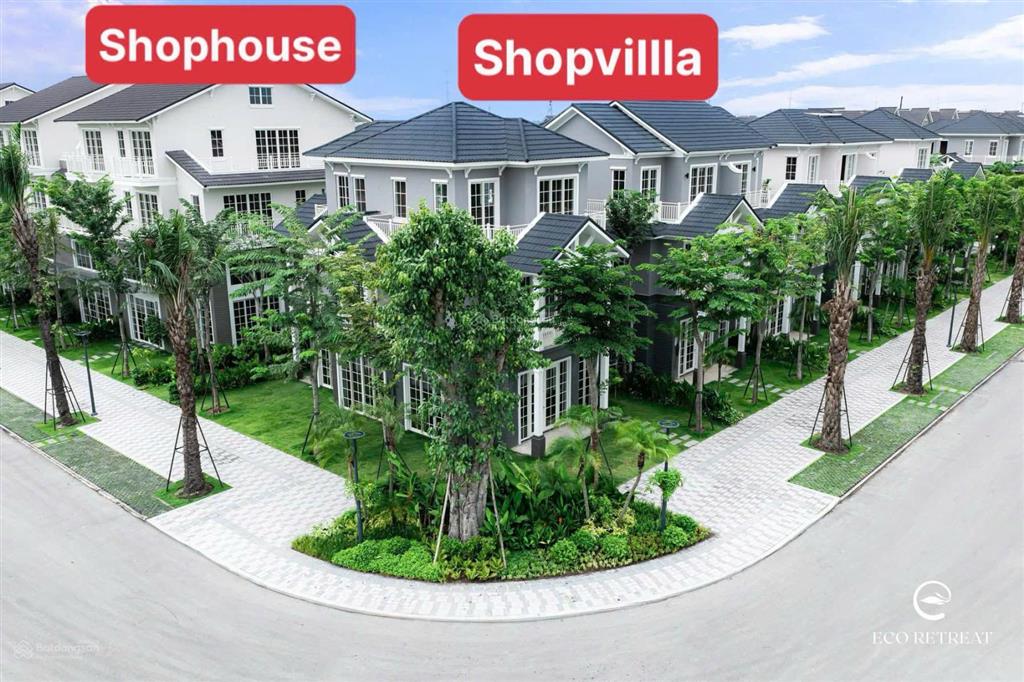 Cho thuê shopvilla  shophouse xẻ khe nằm trục đường chính 30m, vừa ở vừa kinh doanh eco retreat