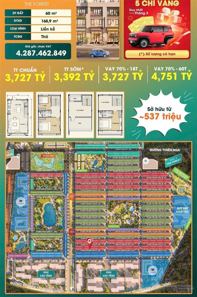 Căn rẻ nhà phố vinhome green city 3ty4 còn xót lại, tặng xe vf3 và 5 chỉ vàng. vốn 550 triệu sở hữu
