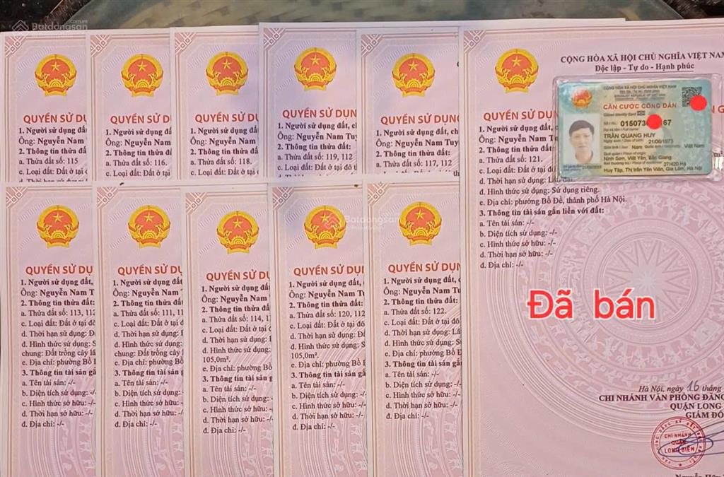 Bán đất ngọc thụy bồ đề dt 125 m2 mặt tiền 5 9m đường 8 m .  mr huy 0961 833 ***