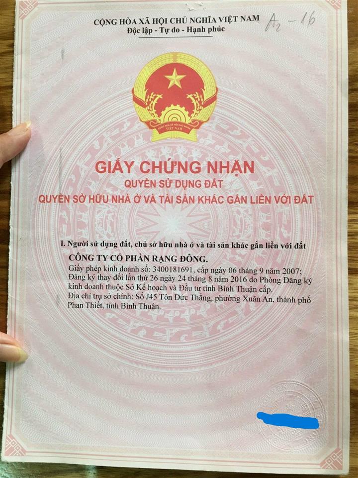 Chính chủ bán lô đất 100m2 full thổ cư tại hàm liêm, hàm thuận bắc, bình thuận
