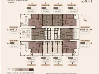 BÁN CĂN 2PN 95,66M ASTOR 1 CIPUTRA 2 NGỦ DIỆN TÍCH LỚN, BAN CÔNG RỘNG THOÁNG
