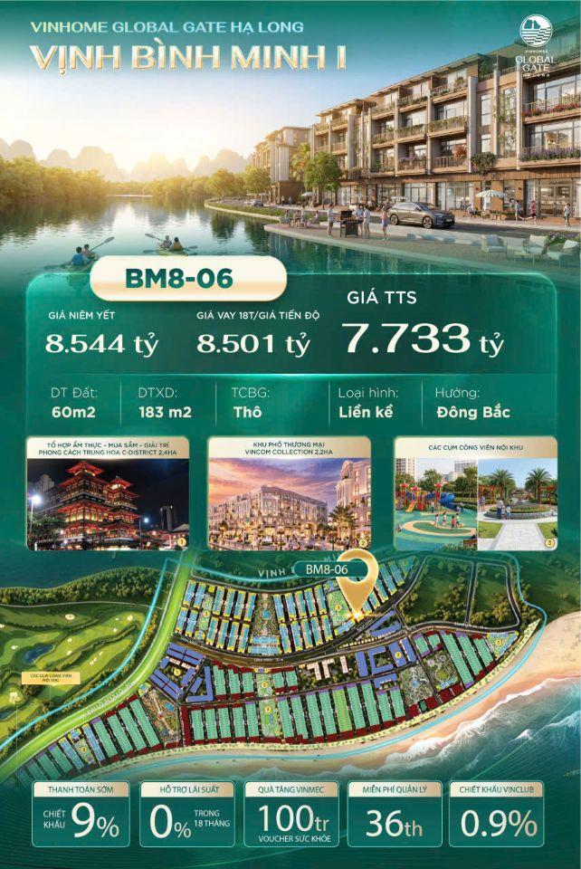 Bán căn liền kề 60m2 view vườn hoa tặng 10% gói hoàn thiện từ chủ đầu tư 
