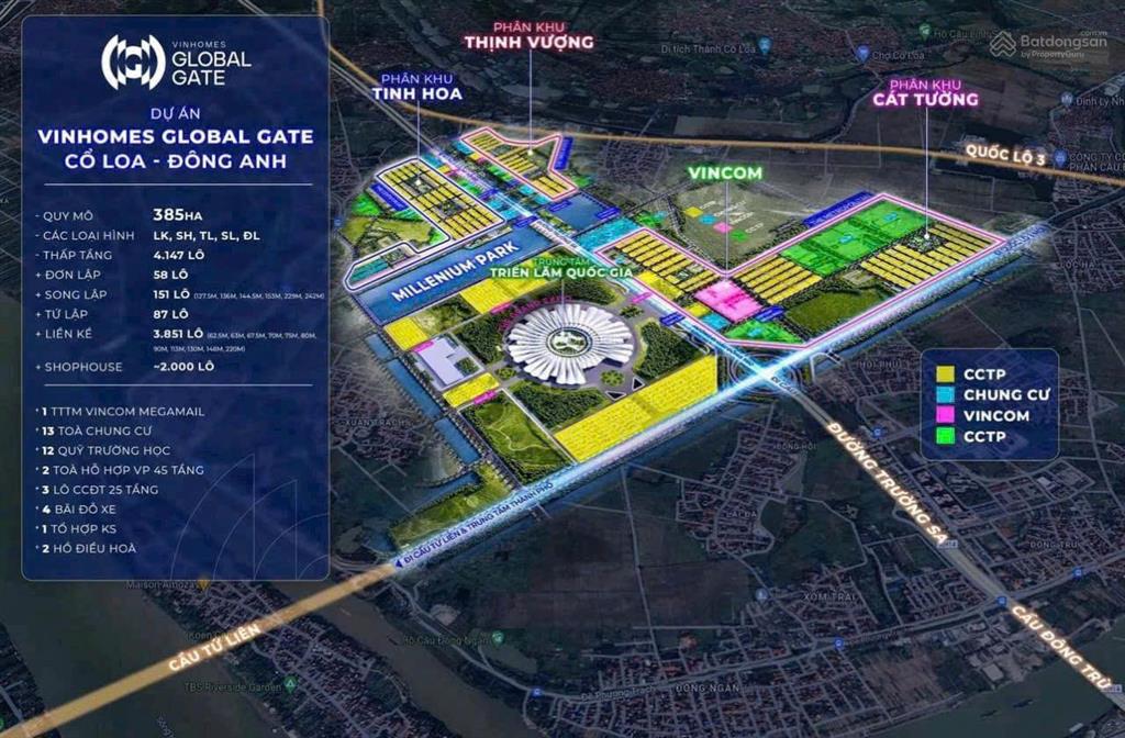 Bán shophouse pk cát tường (vinhomes cổ loa) đối diện grandworld, tttm vincom, công viên