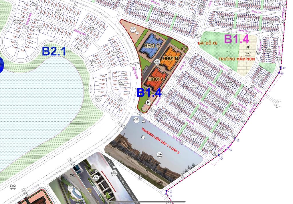 7.8 tỷ 100m2 đường 14m 4.5 tầng thô tại B1.4 LK36 19 Thanh Hà Cienco 5 cực rẻ
