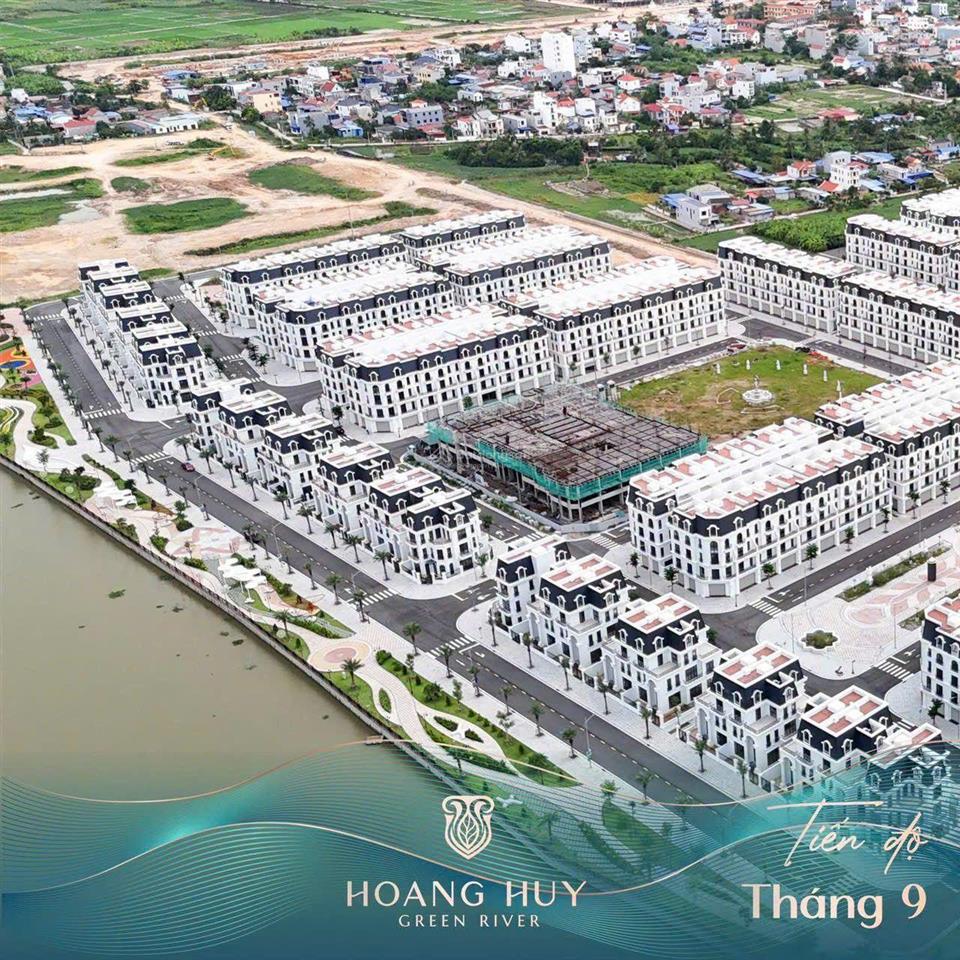 Bán siêu phẩm liền kề mặt công viên tượng cổng chính đi vào 50m dự án hoàng huy green river