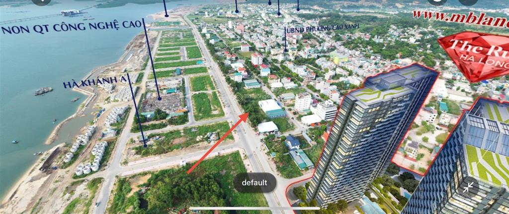 Mặt đường đôi kđt hà khánh a  cao xanh  hạ long