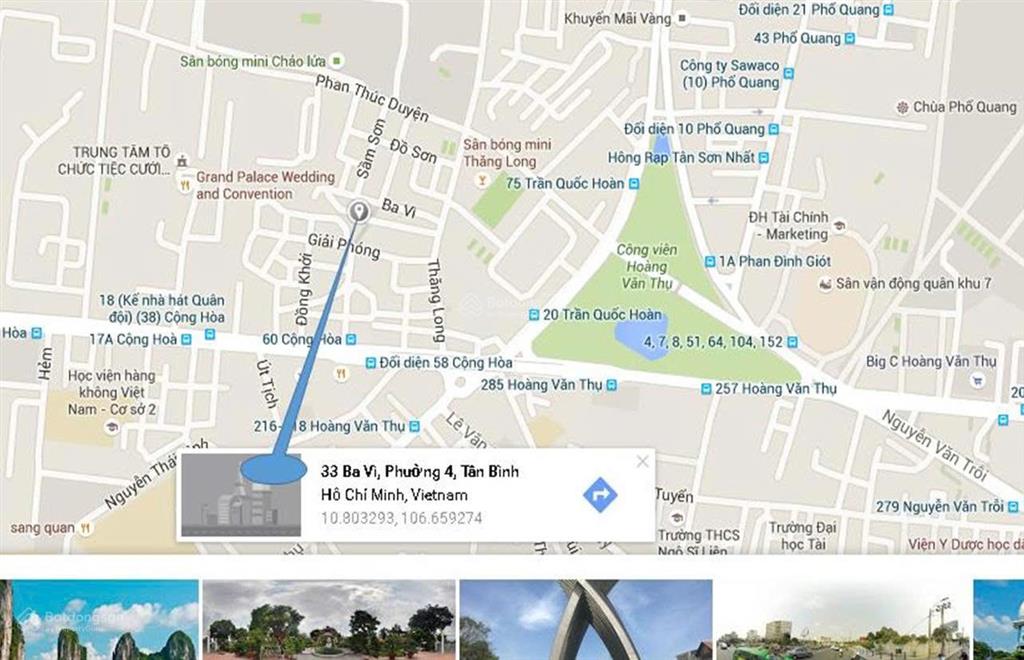 Chính chủ cho thuê văn phòng tại 33  ba vì, phường tân sơn nhất, tphcm