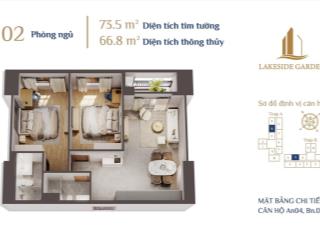 Cho thuê căn hộ chung cư tại lakeside garden, 8,5 triệu, 68 m2, p đông khê, q ngô quyền, hp