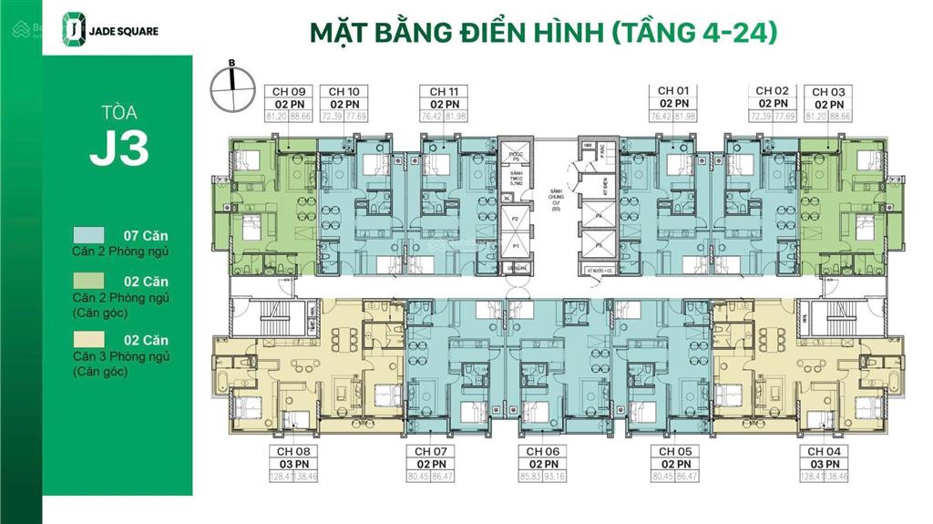 Cơ hội vàng sở hữu căn hộ siêu phẩm jade square  tây hồ tây với giá ưu đãi nhất đợt đầu