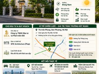 Bán biệt thự đơn lập the phoenix garden đất vàng đan phượng đón sóng tây thăng long & vành đai 4
