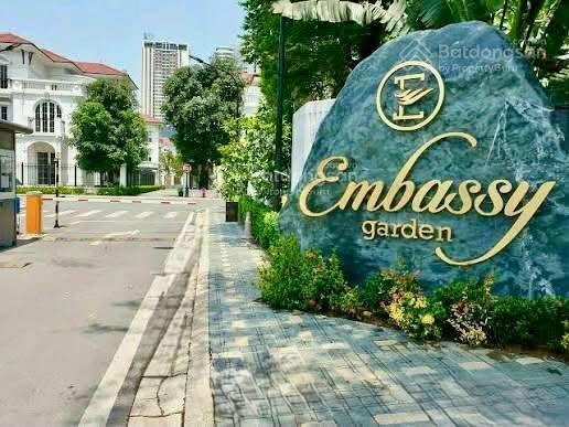 Cho thuê bt đơn lập  embassy garden | 228m2 | mặt phố khu ngoại giao đoàn