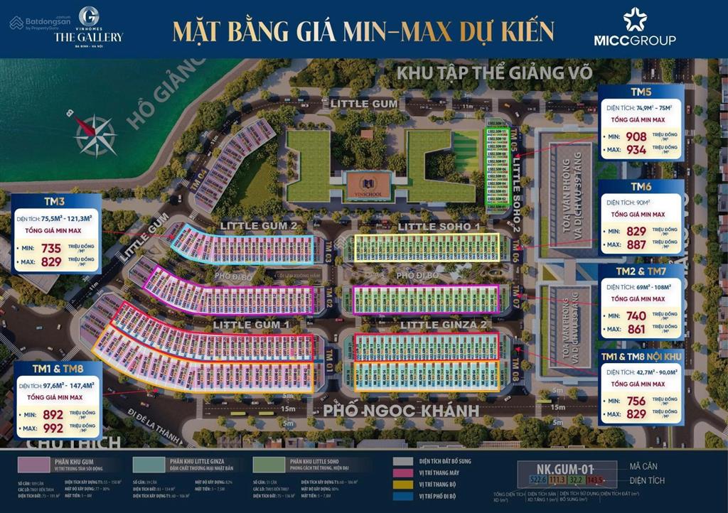Vinhomes the gallery 199 căn thấp tầng tại 148 giảng võ. chính sách bán hàng cập nhật tháng 10/2026