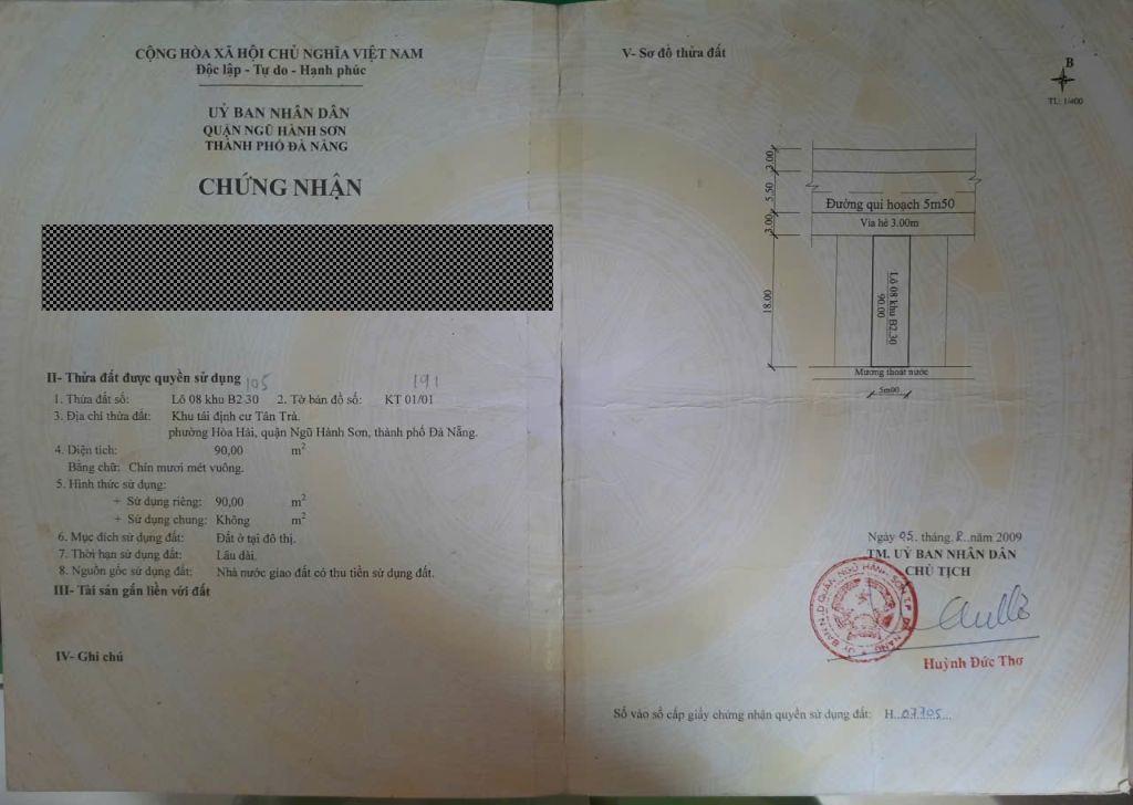 BÁN ĐẤT ĐƯỜNG CAO SƠN 7 – HÒA HẢI | CHỈ 3.95 TỶ