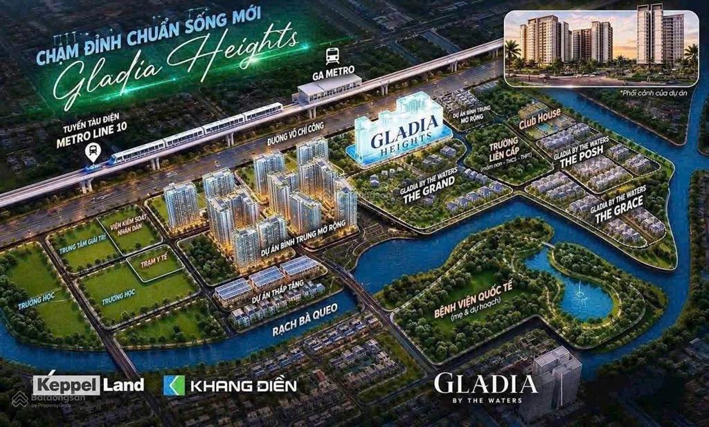 Gladia khang điền  4.4 tỷ / căn mở bán giai đoạn 1
