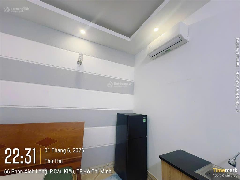 Thật 100% giảm giá 3.99triệu/tháng phòng studio 25m² có cửa sổ full nội thất khu phan xích long p2