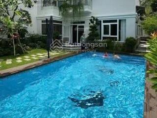 Hiếm ít nhà so sánh có hồ bơi (20x25m 450m2 )thảo điền nguyễn văn hưởng bảo vệ 24/24 gần sông