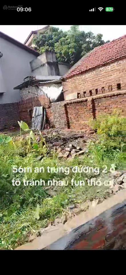 Bán đất tân dân, sóc sơn 56m2, ngõ 2 ô tô tránh
