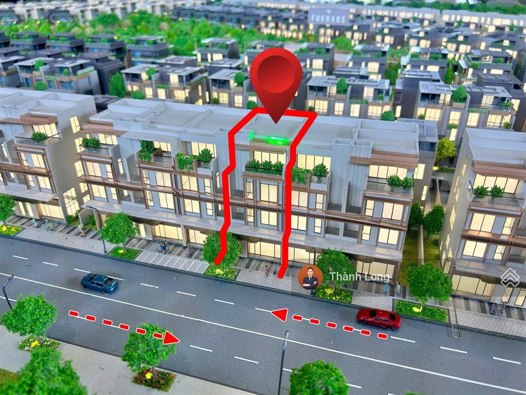 Bán lô liền kề shophouse fullton 115m2 sổ đỏ lâu dài mặt tiền 7,7m đường 4 làn đối diện trường học
