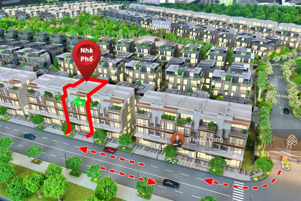 Bán lô liền kề shophouse fullton 115m2 sổ đỏ lâu dài mặt tiền 7,7m đường 4 làn đối diện trường học