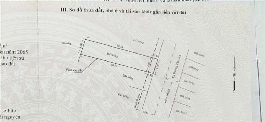 Bán đất 4 x 20m, ngay hương lộ 2, hẻm 8m kinh doanh, full thổ cư giá 4.95 tỷ