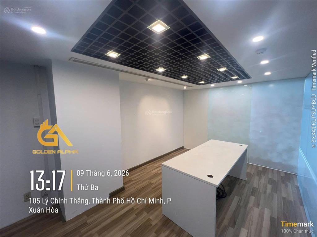 Cho thuê văn phòng 70m2 lý chính thắng giá chỉ 23 triệu