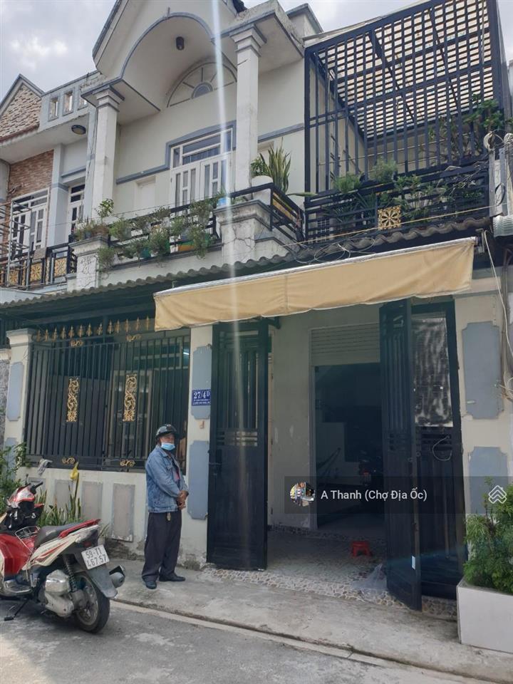 Nhà xinh 7m*12m (4pn + có gara xe hơi) đường 8m, gần cv sinh thái hóc môn