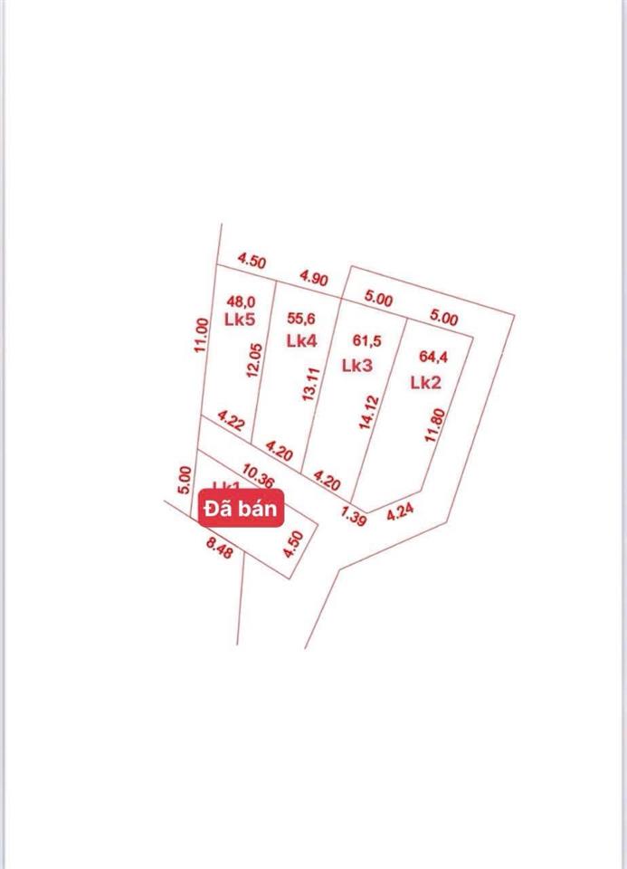 Chính chủ ra hàng f0 đất công luận 1, văn giang cho nđt, diện tích 61.5m2