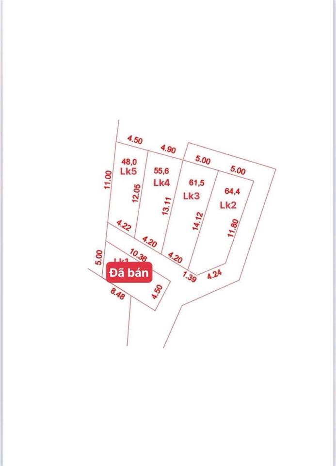 Chính chủ ra hàng f0 đất công luận 1, văn giang diện tích 55,6m2 vị trí hiếm, tiềm năng sát dự án