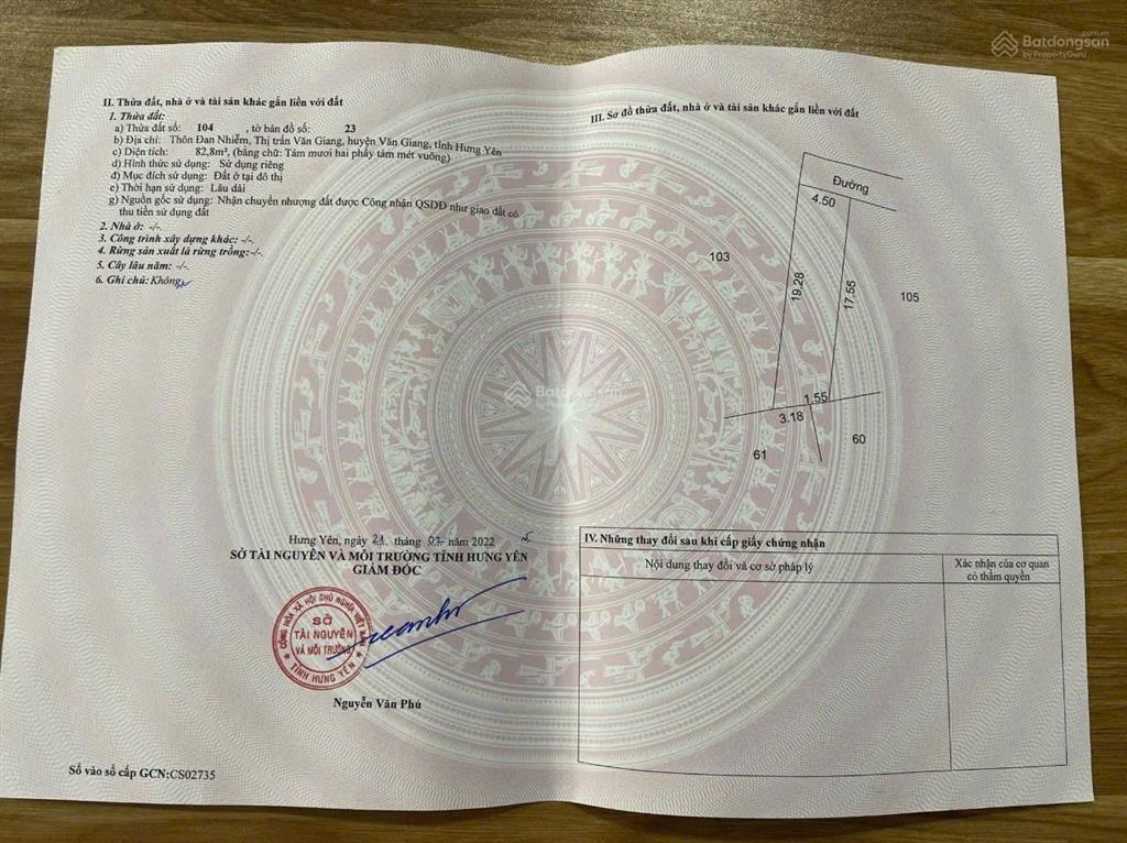 Nhỉnh 2 tỷ sở hữu ngay đất tại đan nhiễm sát dự án sân vận động pvf và đường thanh niên kéo dài 50m